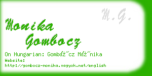 monika gombocz business card